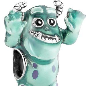 925 Silver Plated Monster Charm - New